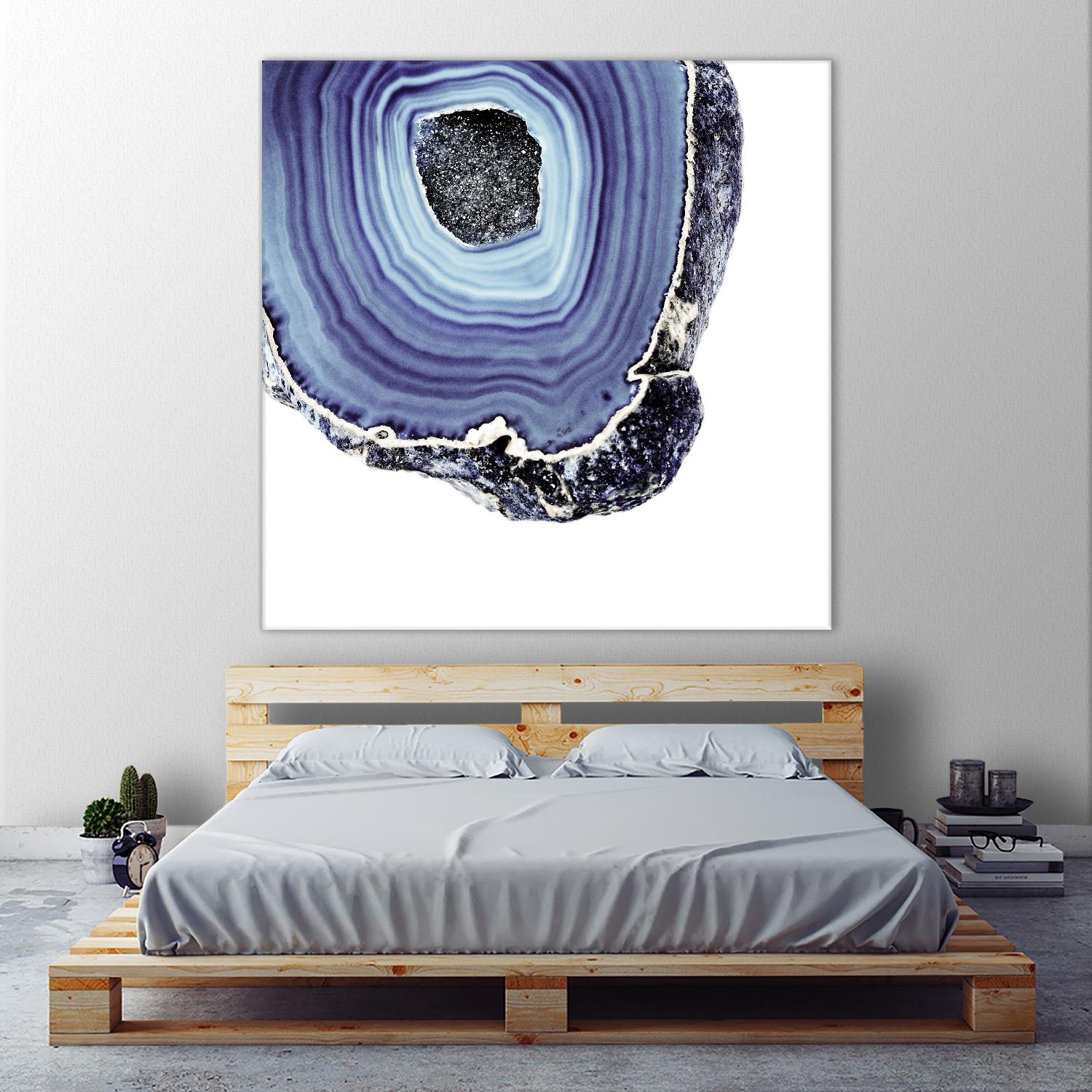 Indigo Agate C by THE Studio on GIANT ART - white abstract