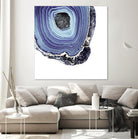 Indigo Agate C by THE Studio on GIANT ART - white abstract