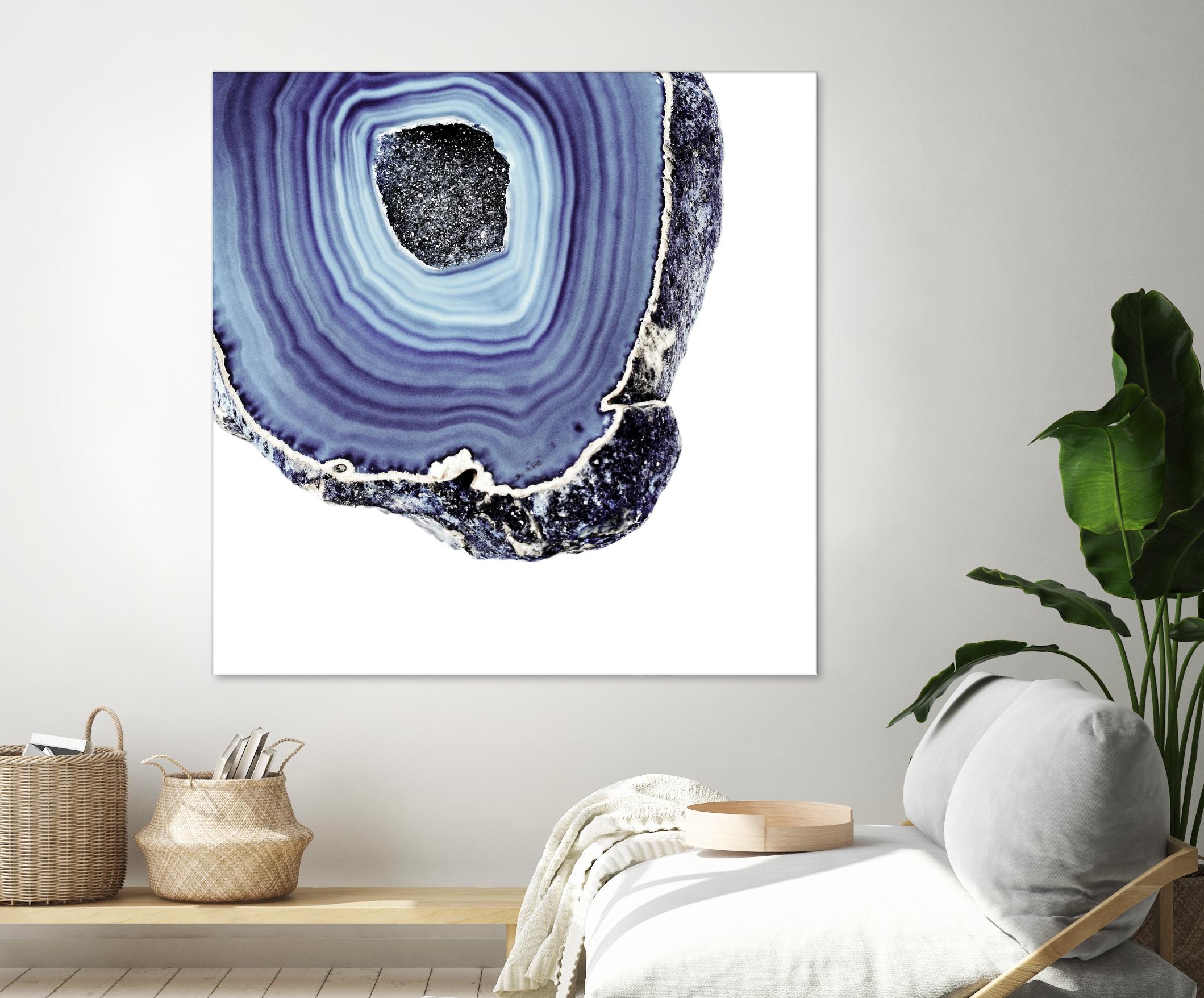 Indigo Agate C by THE Studio on GIANT ART - white abstract