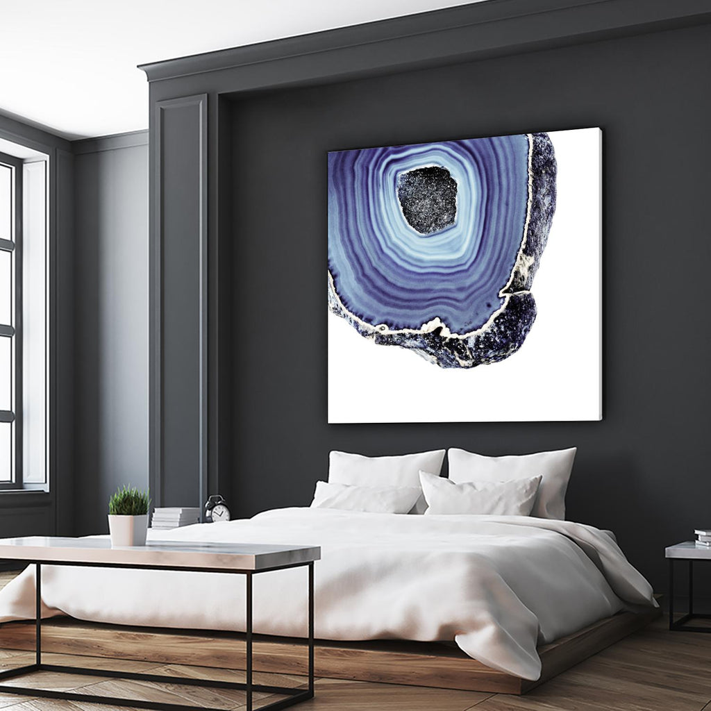 Indigo Agate C by THE Studio on GIANT ART - white abstract
