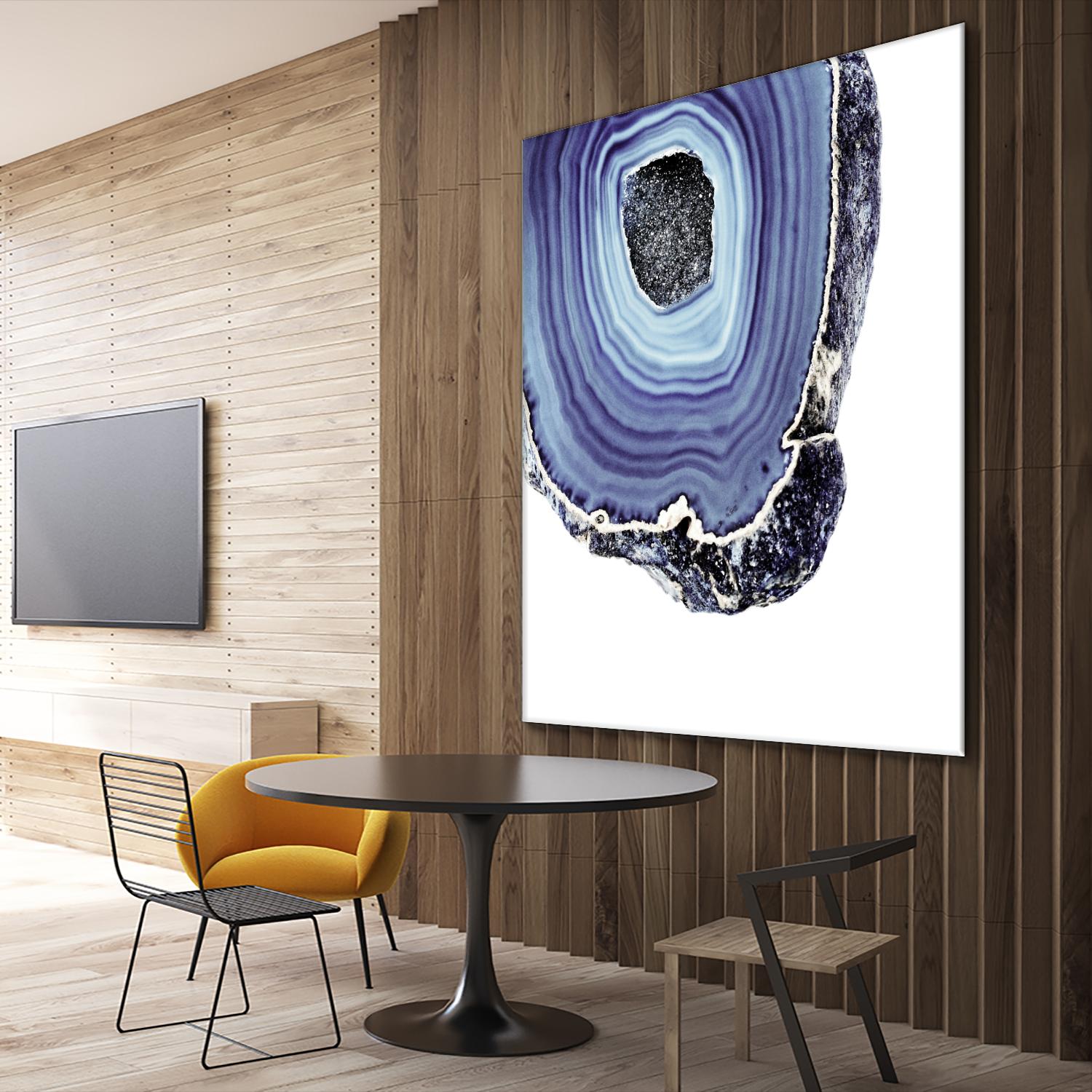 Indigo Agate C by THE Studio on GIANT ART - white abstract