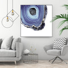 Indigo Agate C by THE Studio on GIANT ART - white abstract