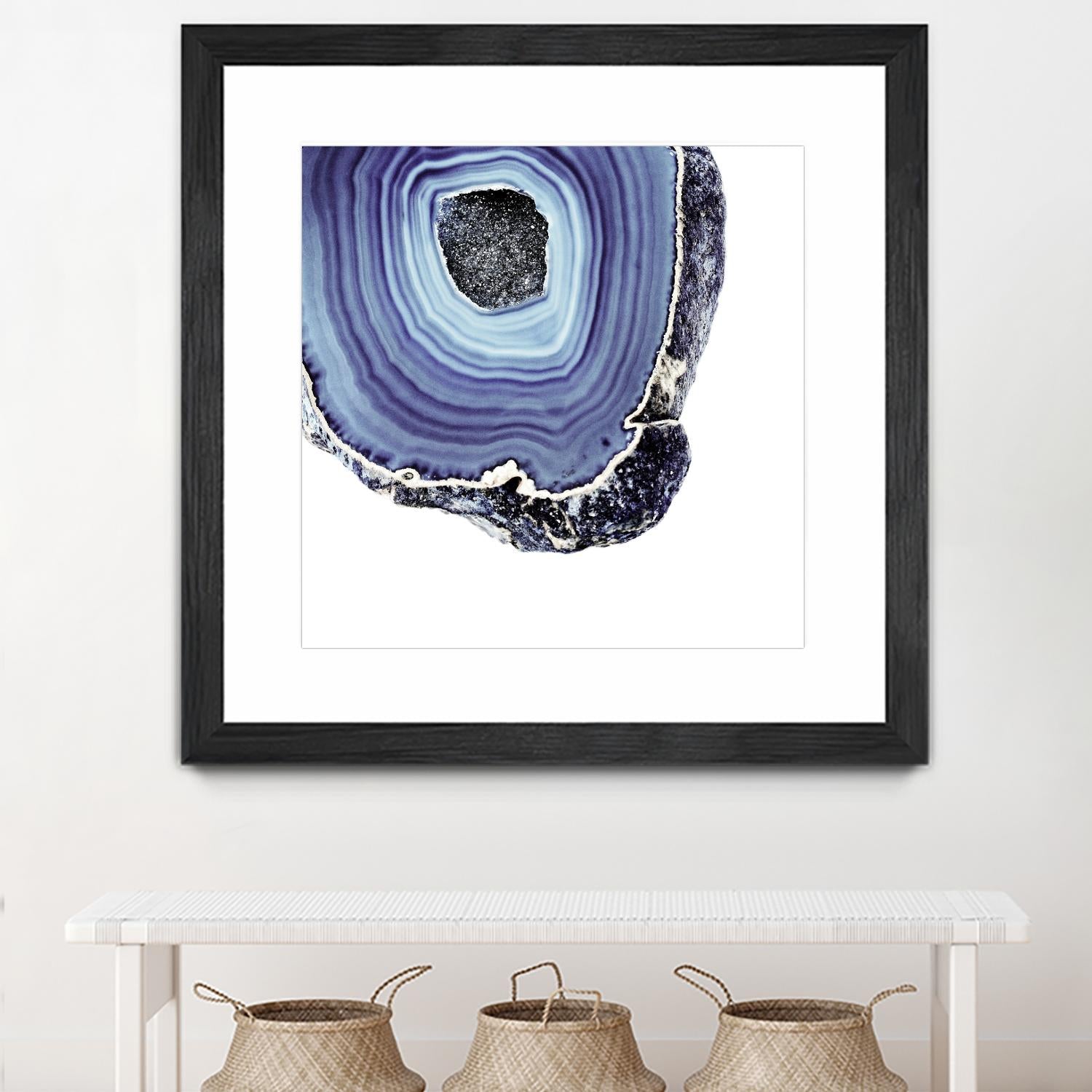 Indigo Agate C by THE Studio on GIANT ART - white abstract