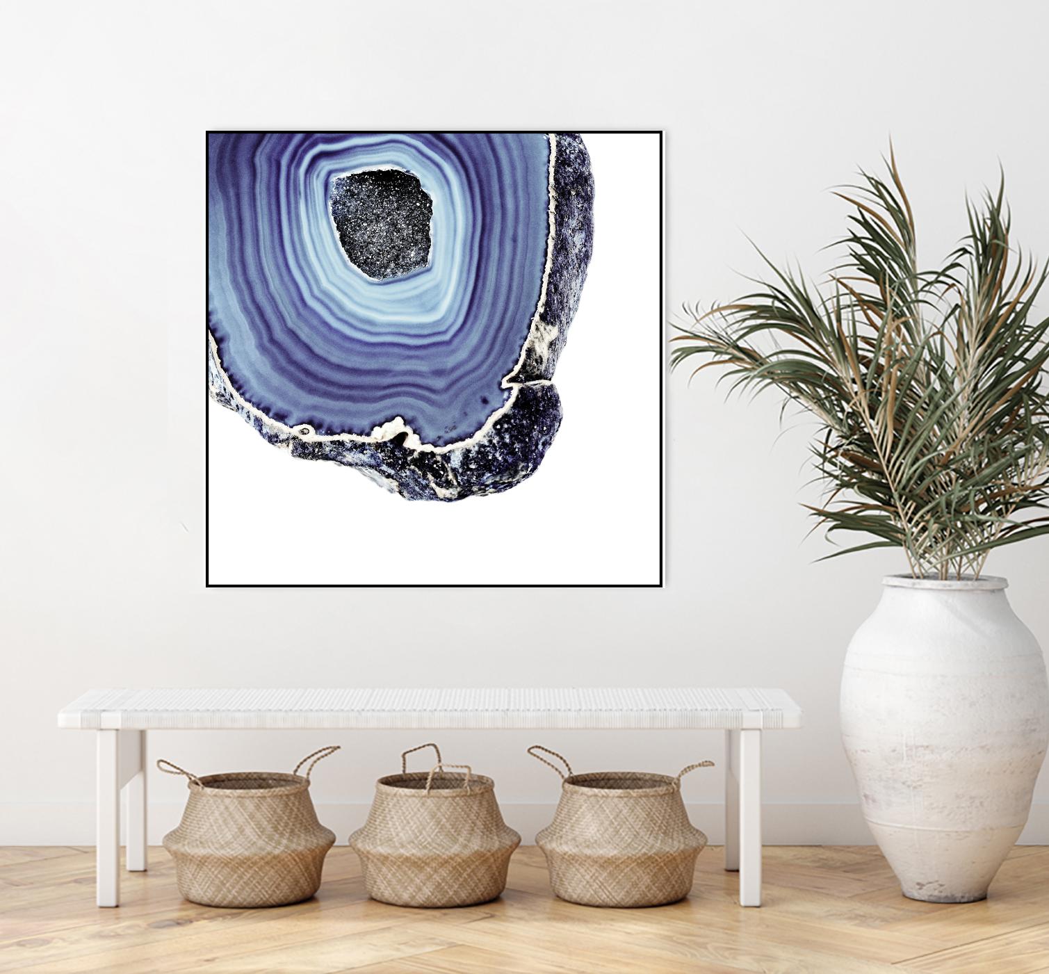 Indigo Agate C by THE Studio on GIANT ART - white abstract
