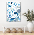 Butterfly Dance in Blue B by Allyson Fukushima on GIANT ART - white abstract