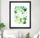 Butterfly Dance in Green C by Allyson Fukushima on GIANT ART - white abstract