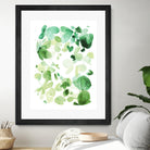 Butterfly Dance in Green C by Allyson Fukushima on GIANT ART - white abstract