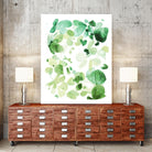 Butterfly Dance in Green C by Allyson Fukushima on GIANT ART - white abstract