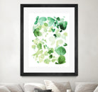 Butterfly Dance in Green C by Allyson Fukushima on GIANT ART - white abstract