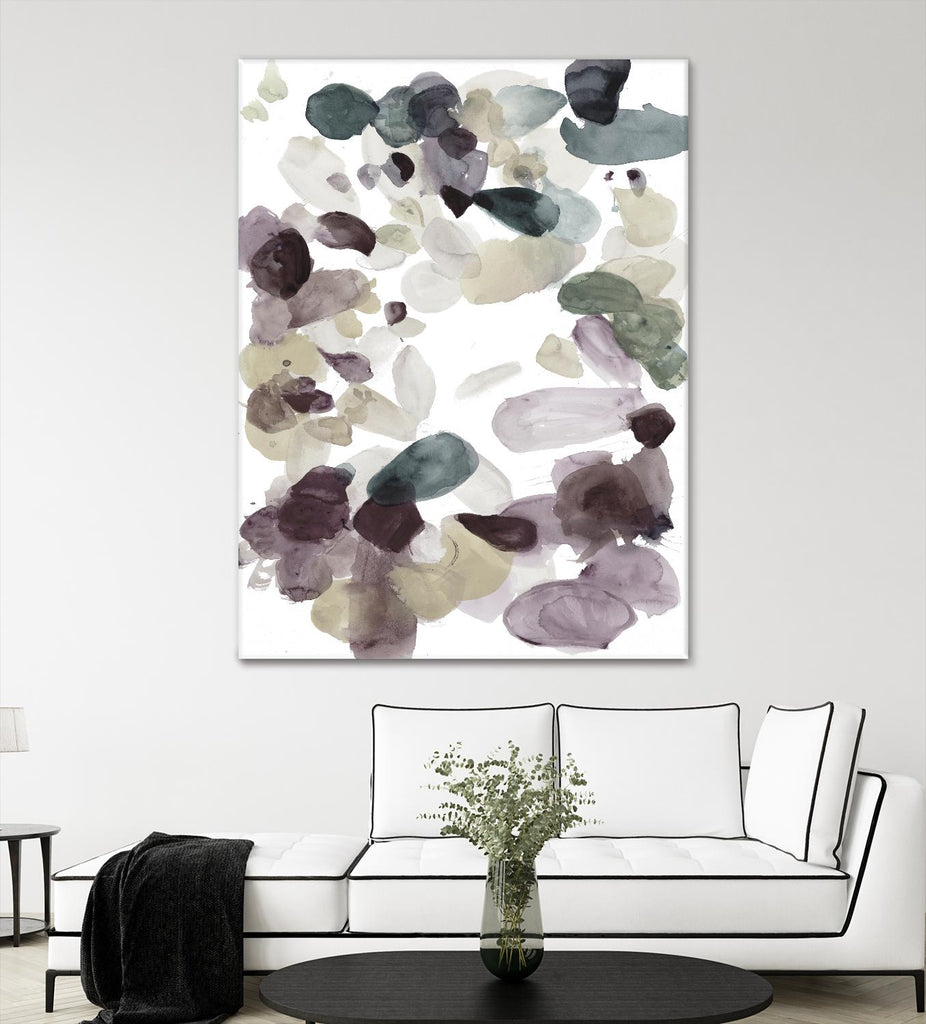 Butterfly Dance in Neutral D by Allyson Fukushima on GIANT ART - pink abstract