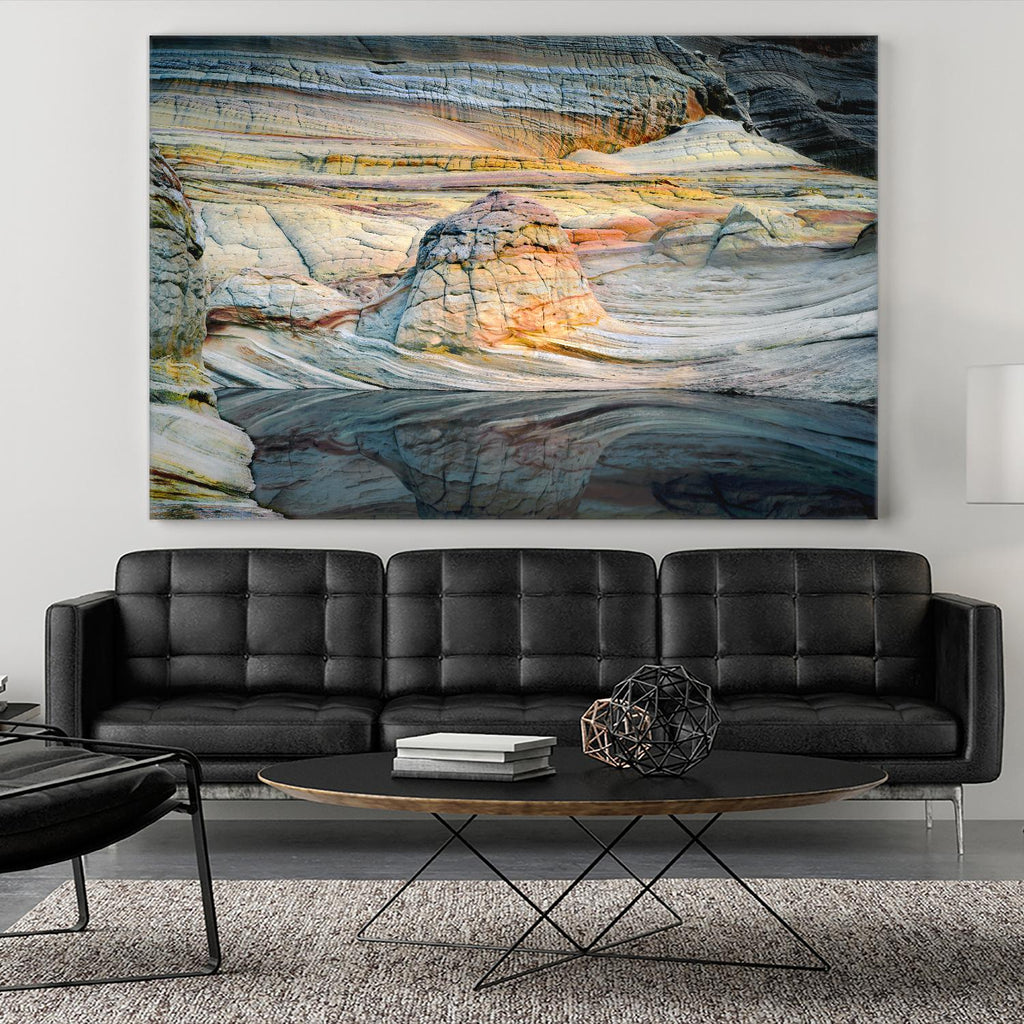 Coyotte Bluffs 1 par Robert Hansen sur GIANT ART - paysage gris