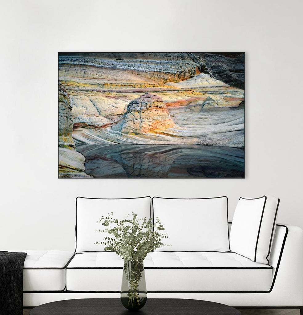 Coyotte Bluffs 1 par Robert Hansen sur GIANT ART - paysage gris