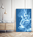 Cyan Smoke by GI ArtLab on GIANT ART - white abstract