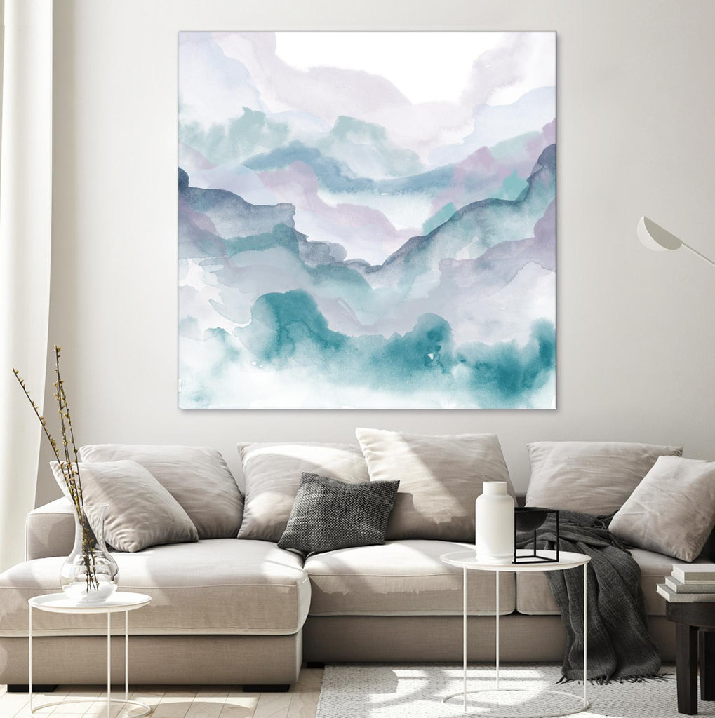 Layers of Spring D by THE Studio on GIANT ART - turquoise abstract