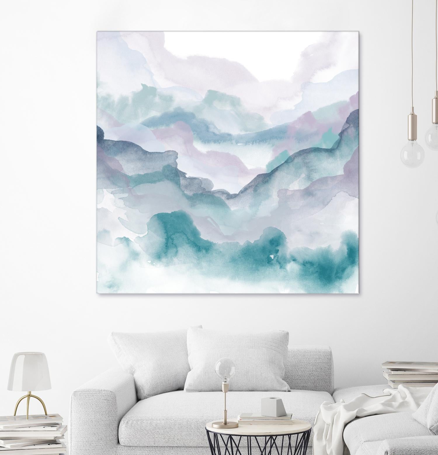 Layers of Spring D by THE Studio on GIANT ART - turquoise abstract