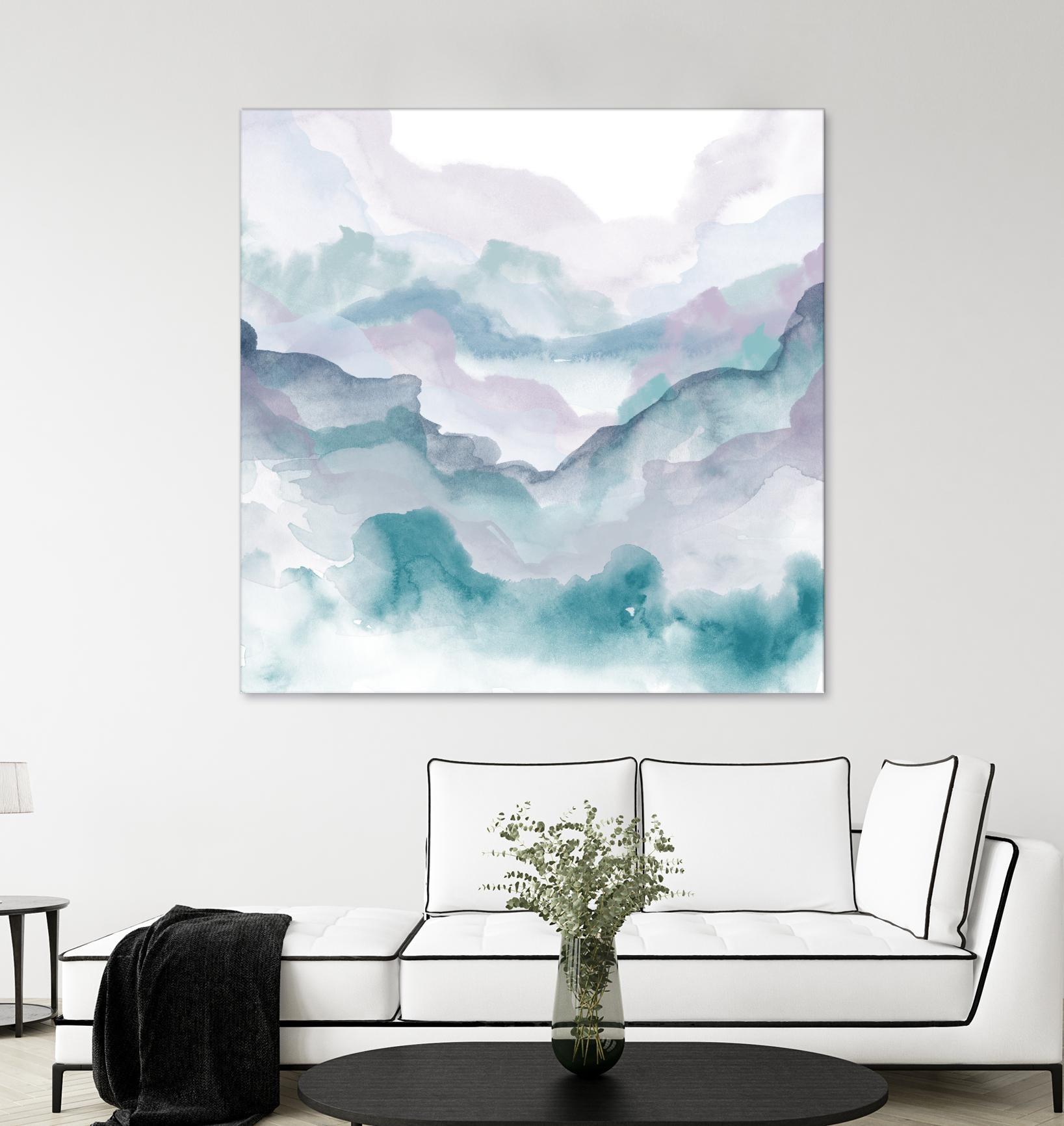 Layers of Spring D by THE Studio on GIANT ART - turquoise abstract