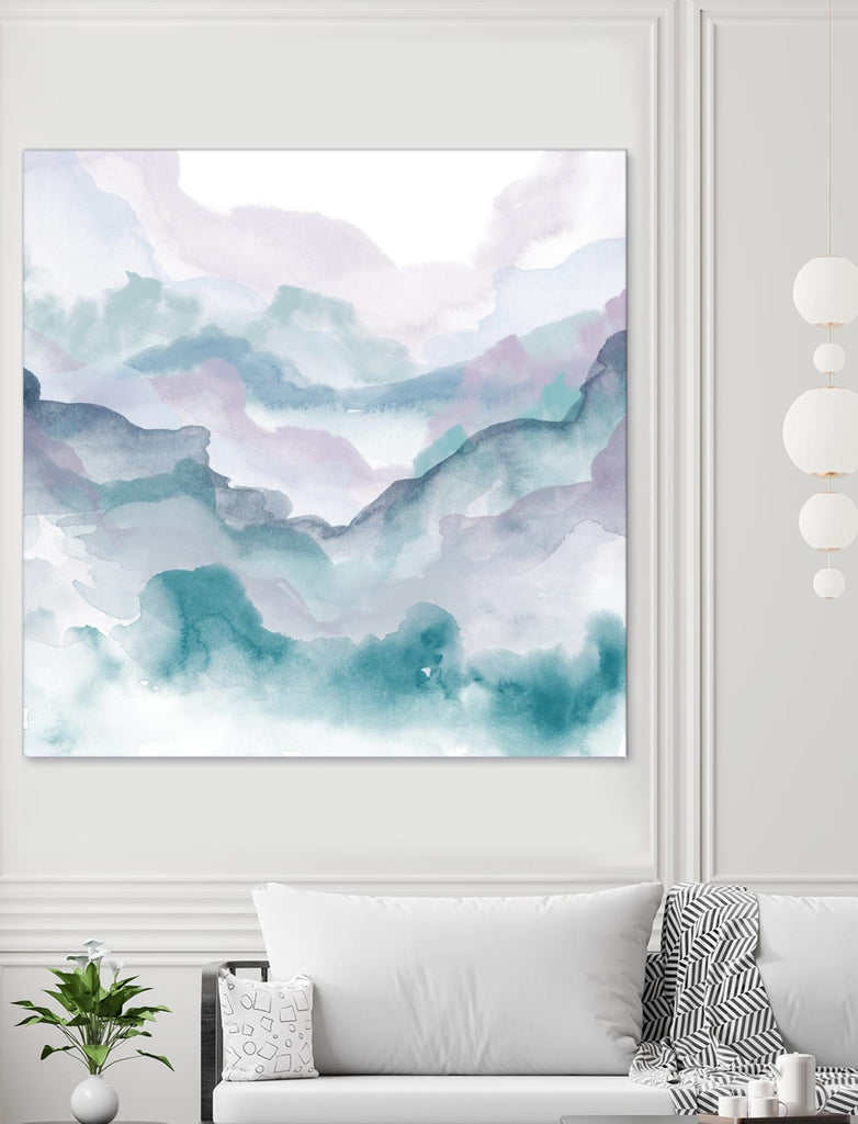 Layers of Spring D by THE Studio on GIANT ART - turquoise abstract