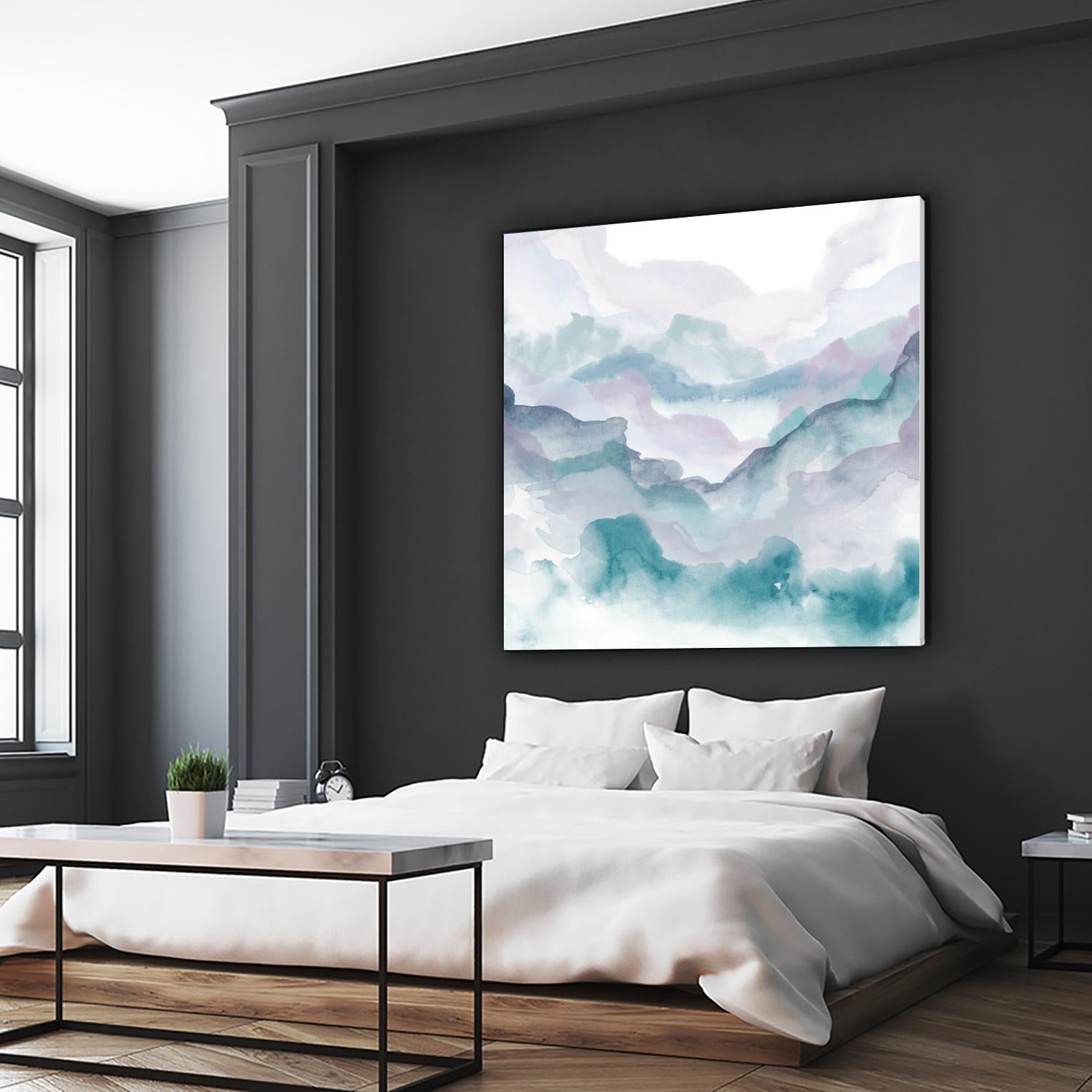 Layers of Spring D by THE Studio on GIANT ART - turquoise abstract