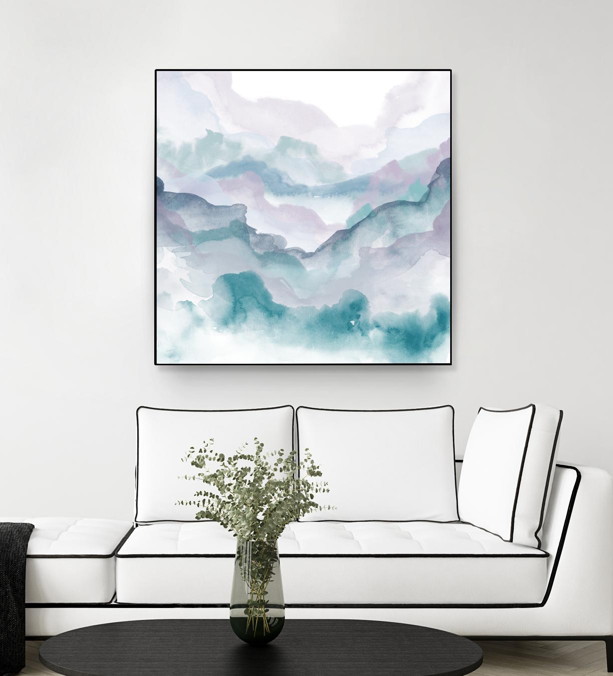 Layers of Spring D by THE Studio on GIANT ART - turquoise abstract
