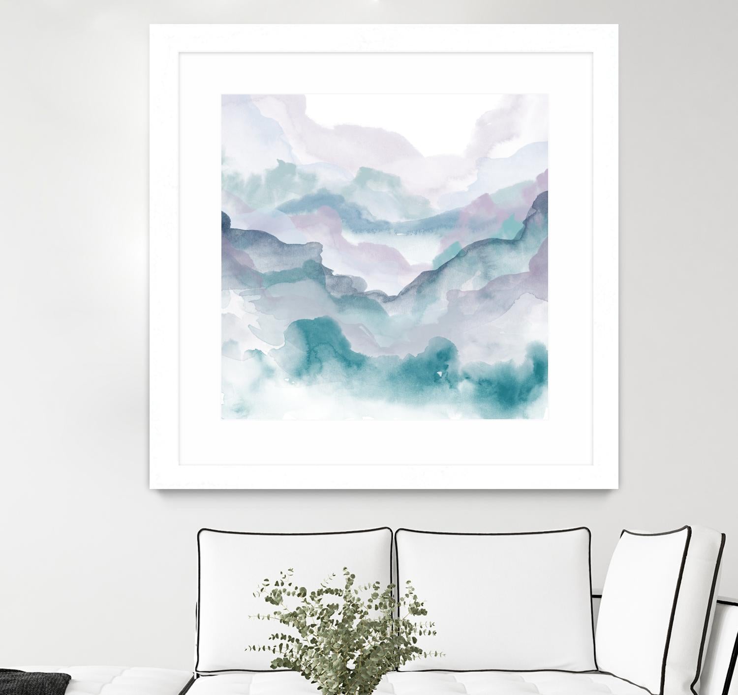 Layers of Spring D by THE Studio on GIANT ART - turquoise abstract