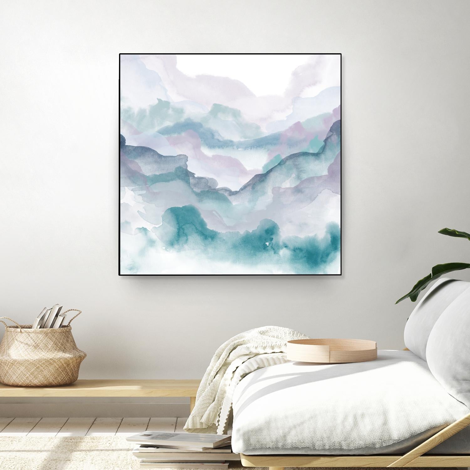 Layers of Spring D by THE Studio on GIANT ART - turquoise abstract