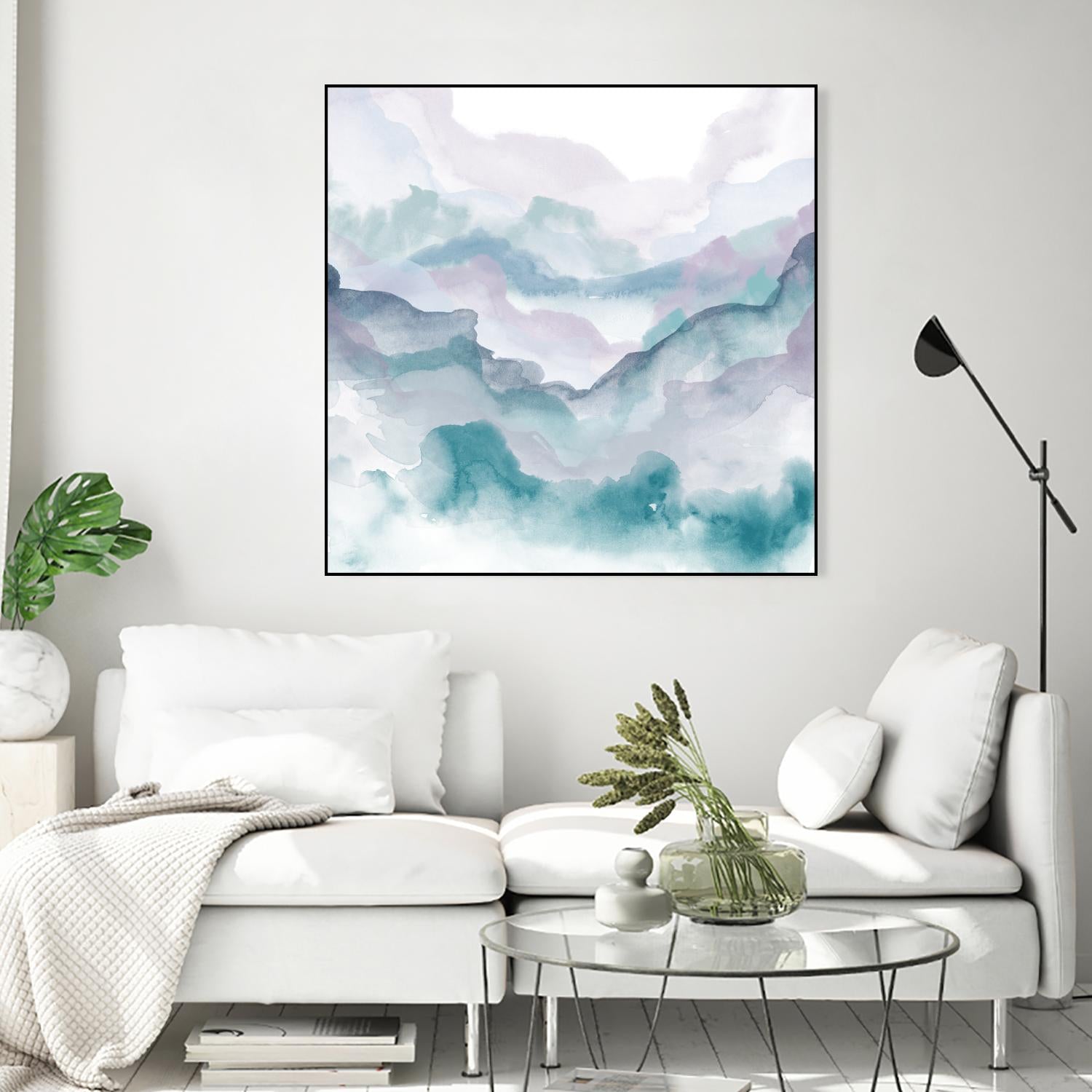 Layers of Spring D by THE Studio on GIANT ART - turquoise abstract