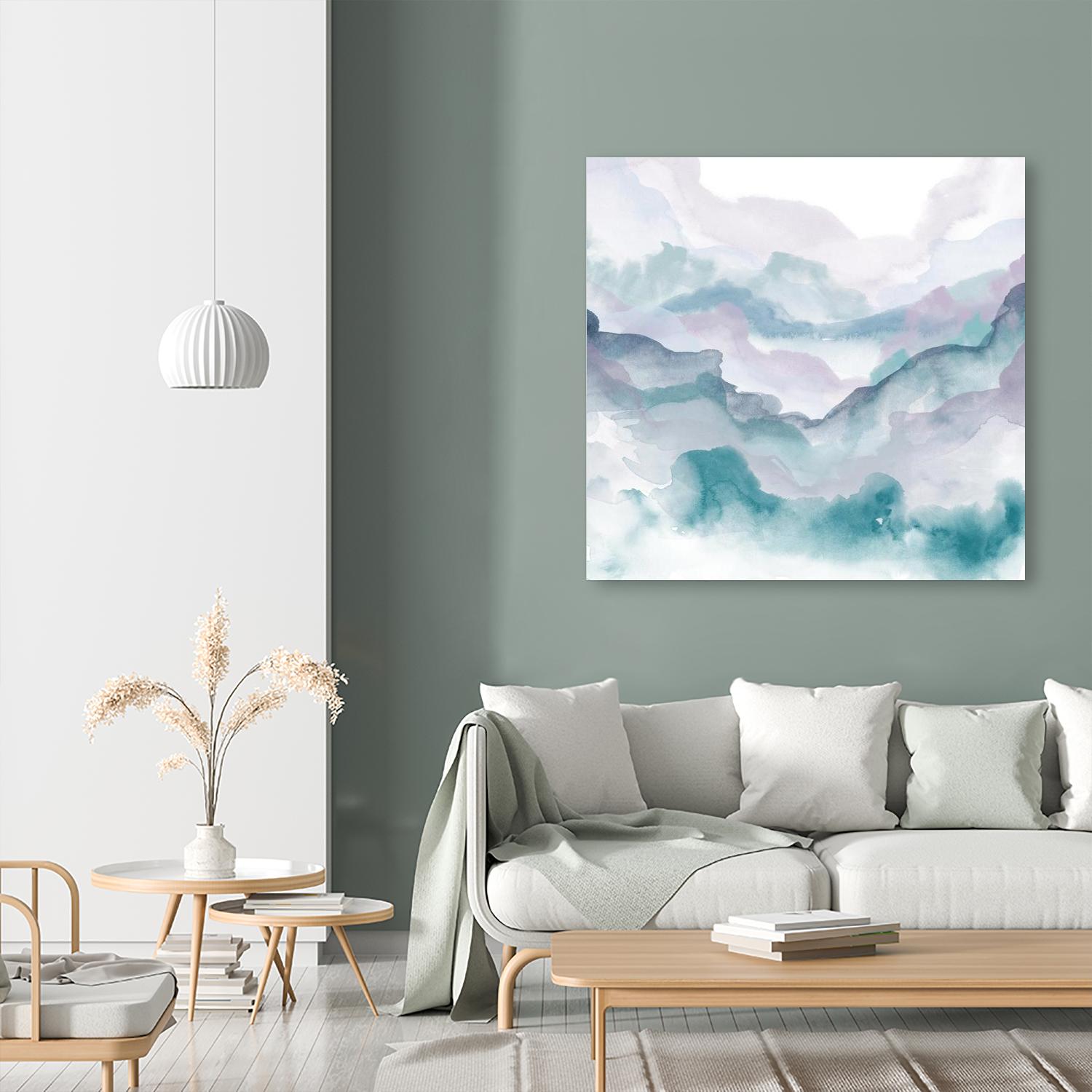 Layers of Spring D by THE Studio on GIANT ART - turquoise abstract