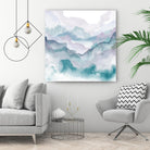 Layers of Spring D by THE Studio on GIANT ART - turquoise abstract
