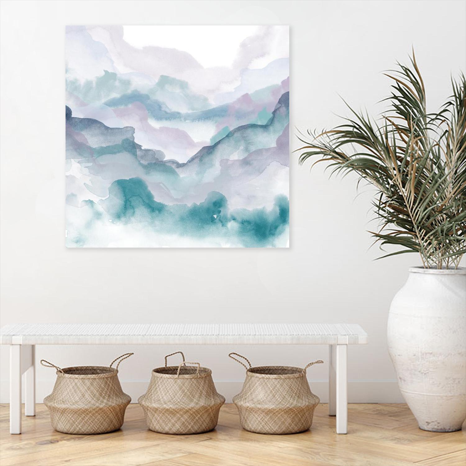 Layers of Spring D by THE Studio on GIANT ART - turquoise abstract