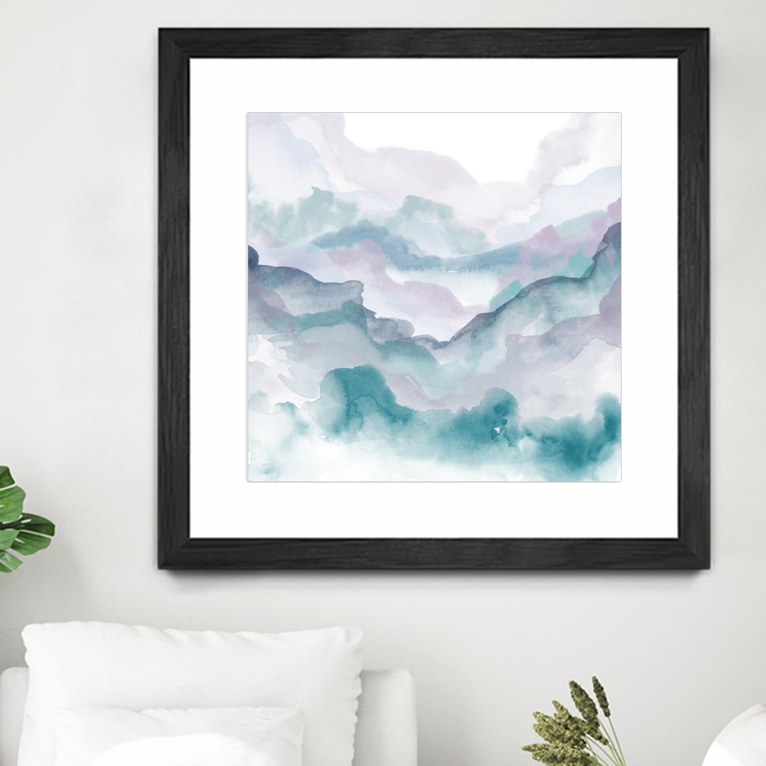 Layers of Spring D by THE Studio on GIANT ART - turquoise abstract