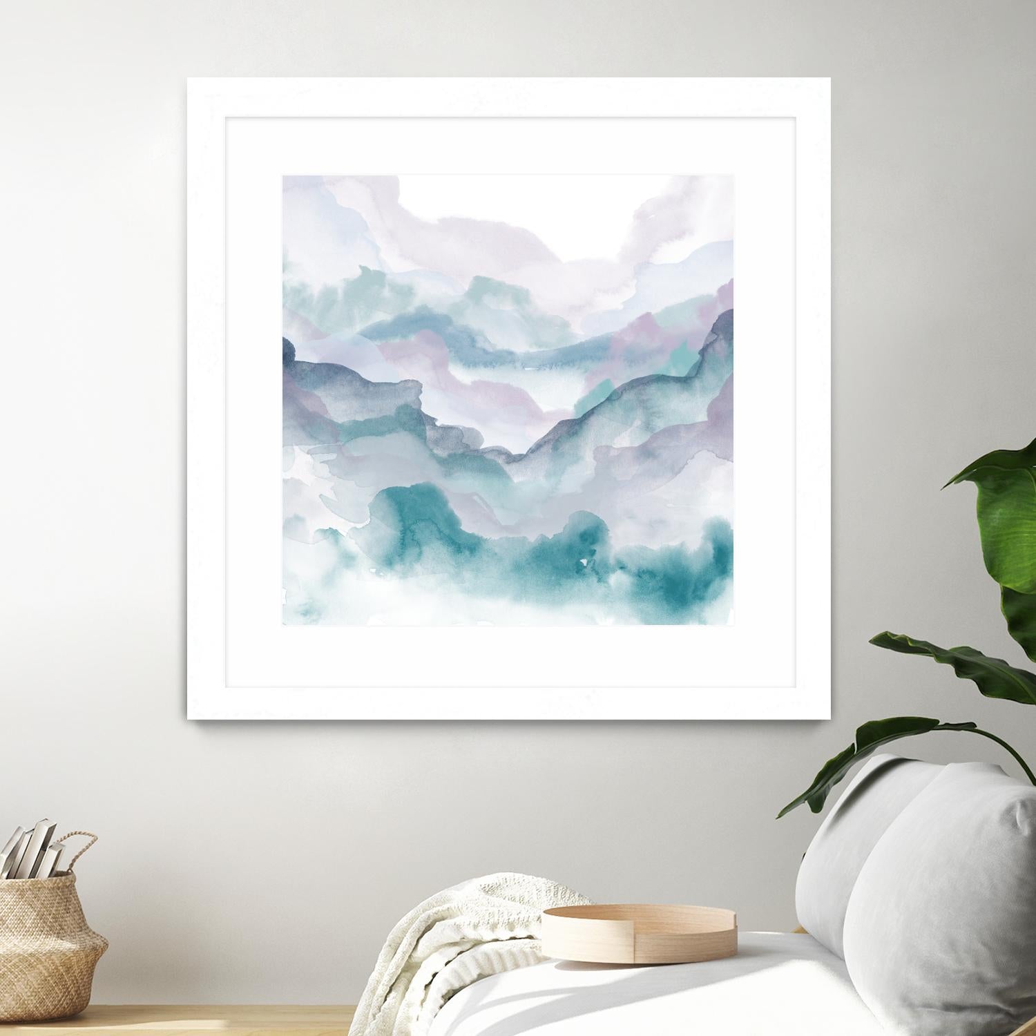 Layers of Spring D by THE Studio on GIANT ART - turquoise abstract