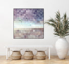 Gridded Watercolor Landscape B by THE Studio on GIANT ART - blue abstract