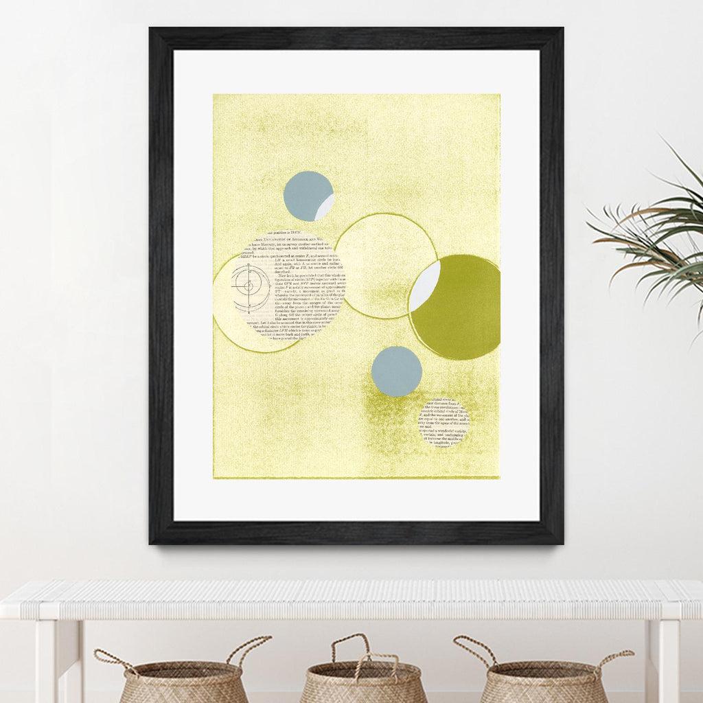 Light Lime Word Bubble by Mary Margaret Briggs on GIANT ART - green abstract
