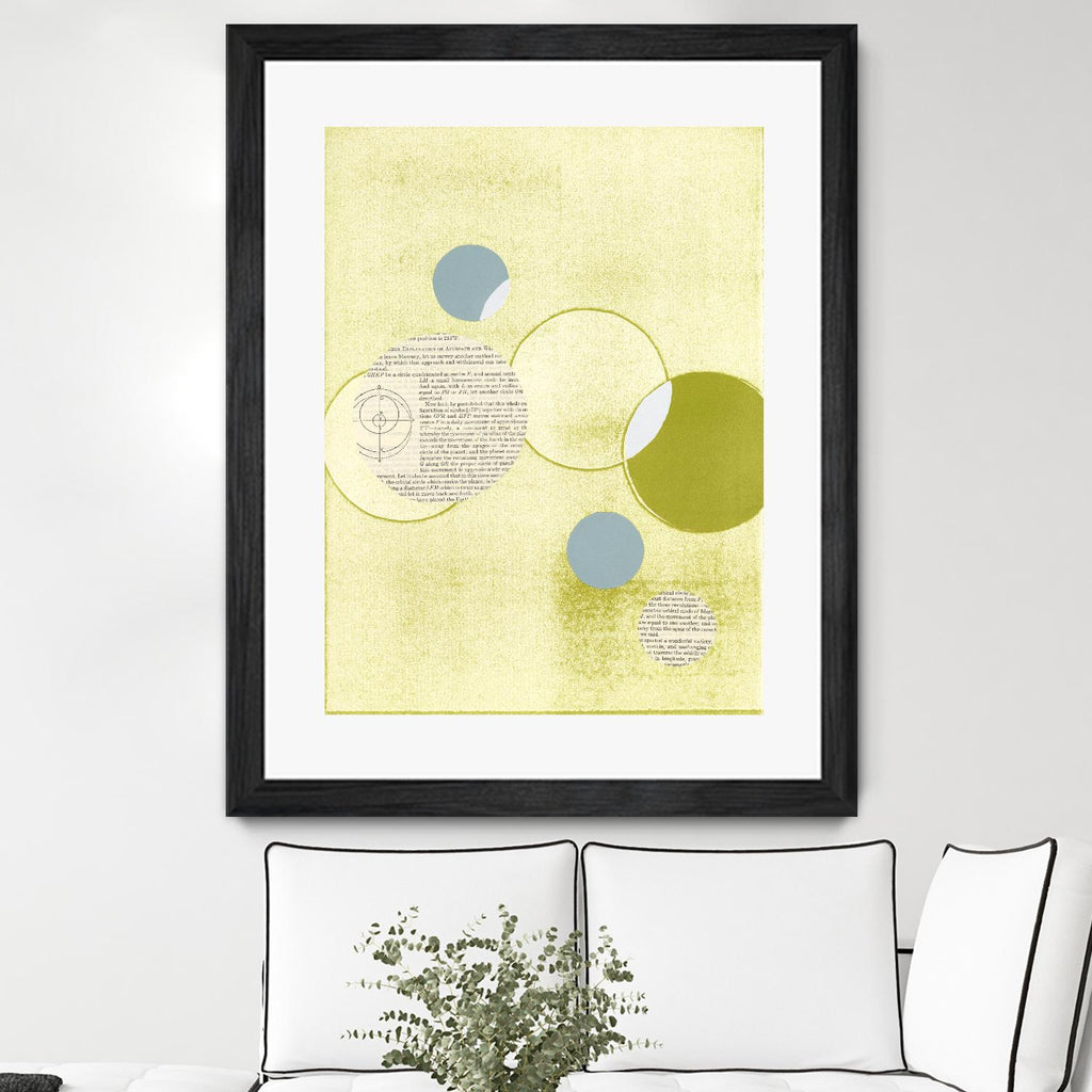 Light Lime Word Bubble by Mary Margaret Briggs on GIANT ART - green abstract