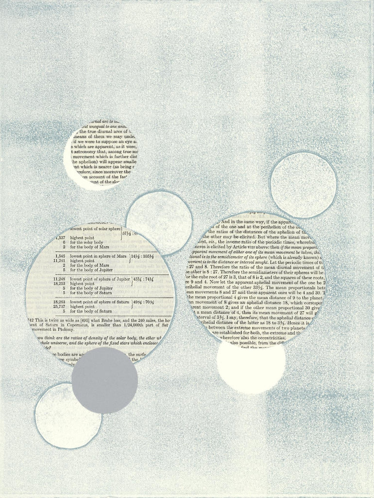 Light Blue Word Bubble de Mary Margaret Briggs sur GIANT ART - abstrait gris