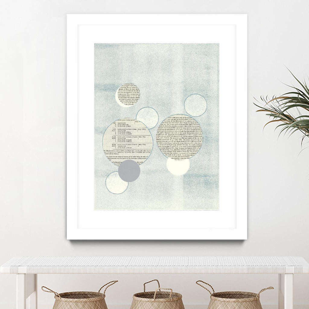 Light Blue Word Bubble by Mary Margaret Briggs on GIANT ART - grey abstract