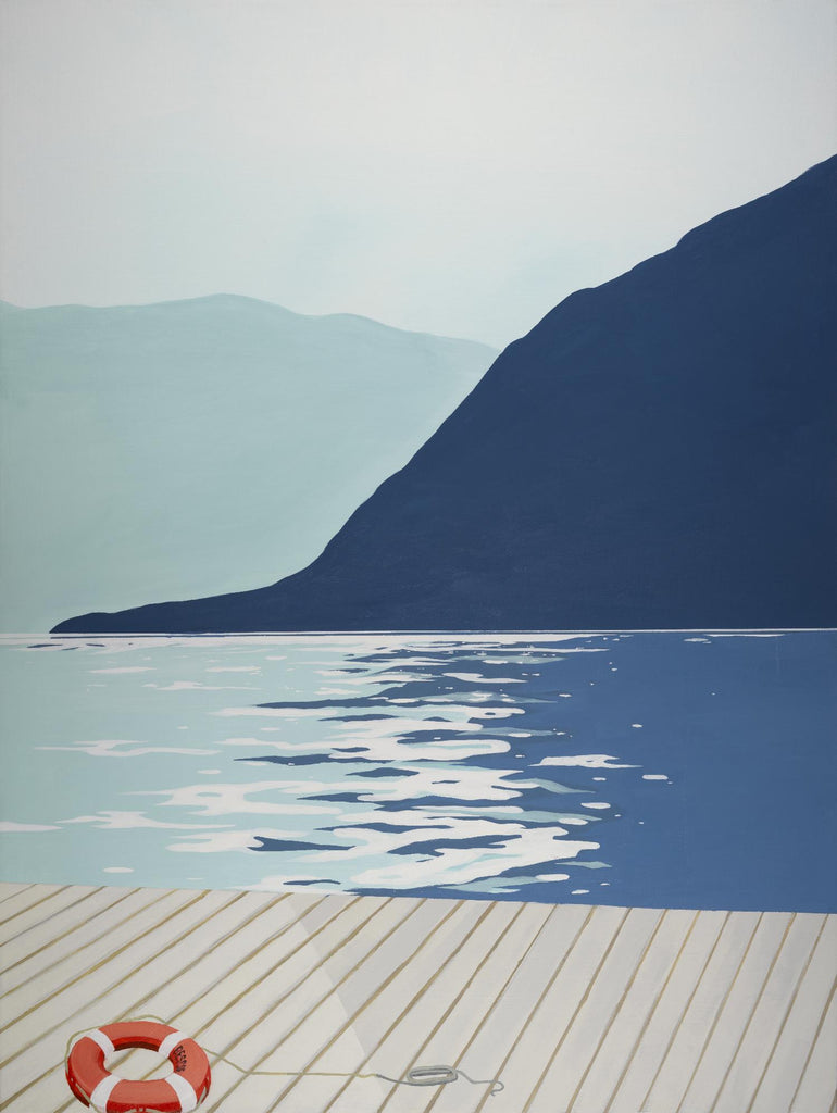 Quiet Blues 1 par Dimond, David Dimond sur GIANT ART - bleu marine/marine eau