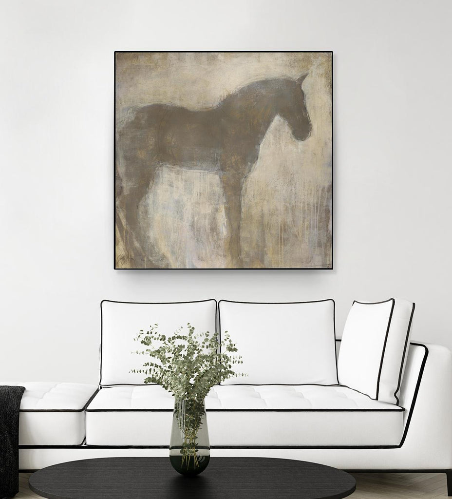 Empreinte équine 1 par Harris, Maeve Harris sur GIANT ART - animaux beige cheval