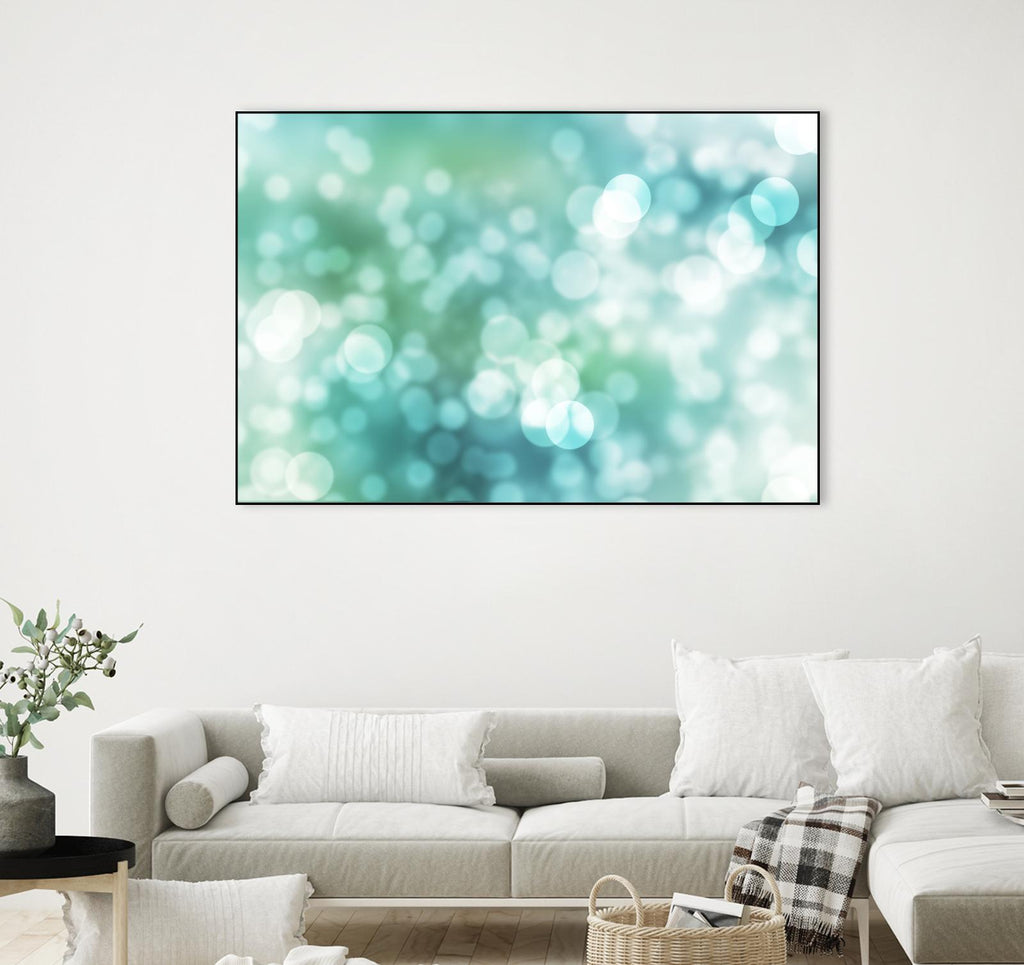 Dreamy Bokeh Seascape by THE Studio on GIANT ART - white abstract