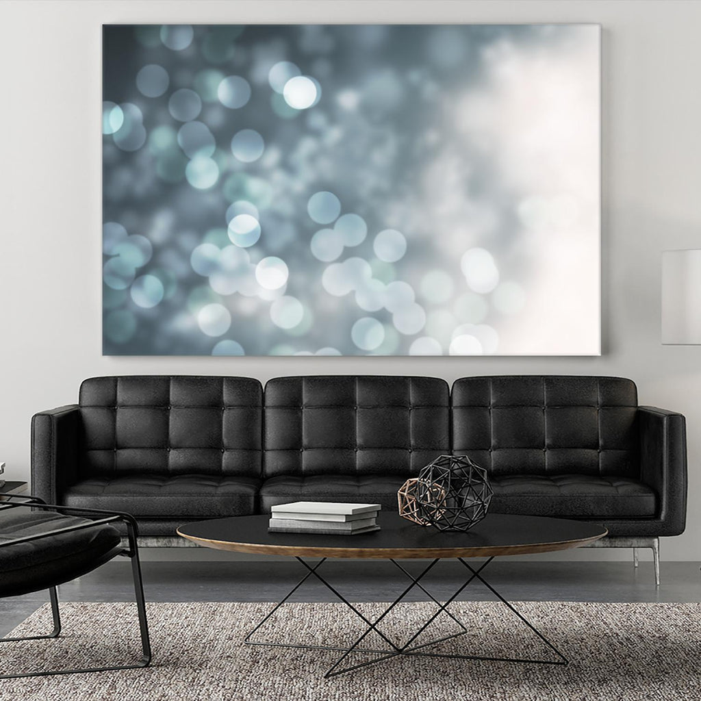Dreamy Bokeh Midnight by THE Studio on GIANT ART - white abstract