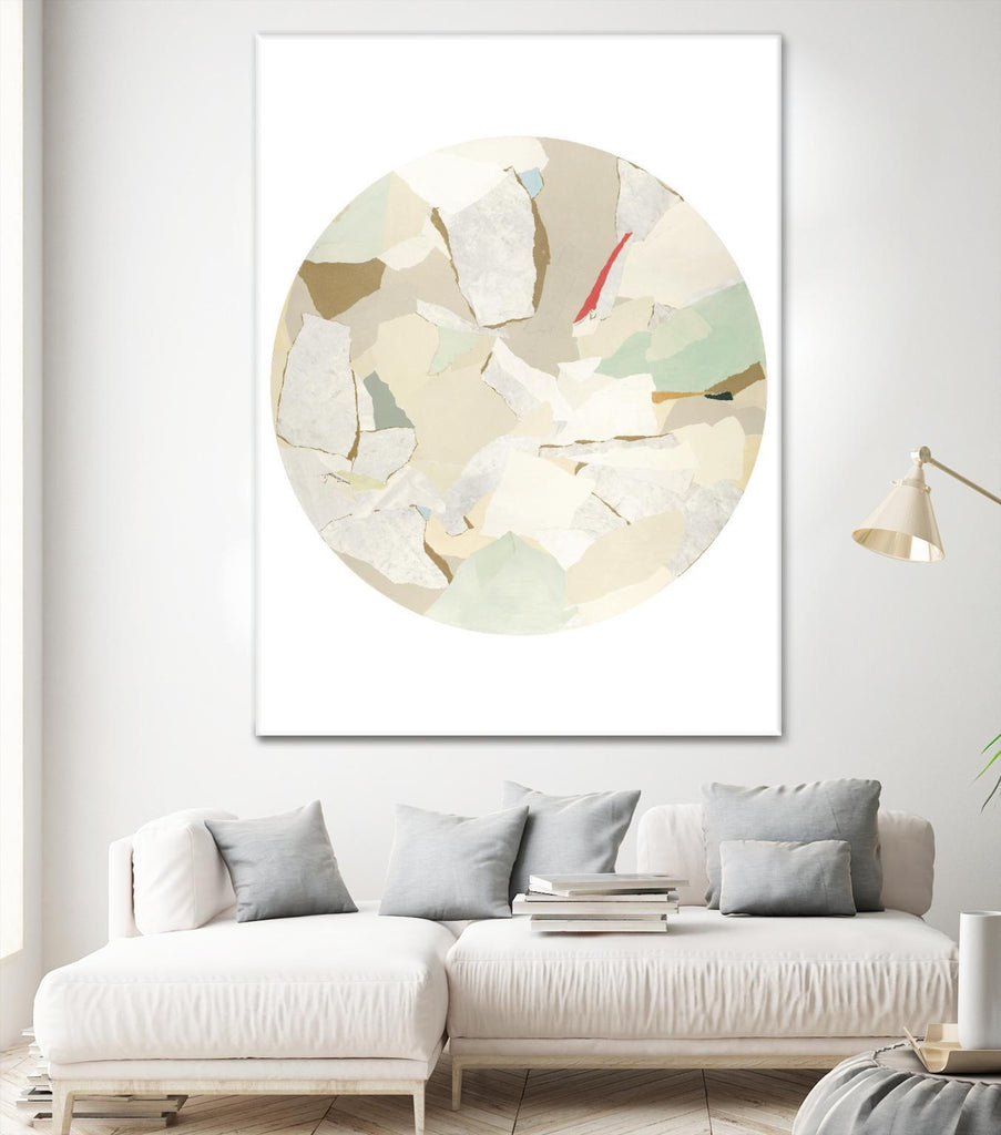 Radial Bliss 1 by KG Studio on GIANT ART - beige abstracts circle