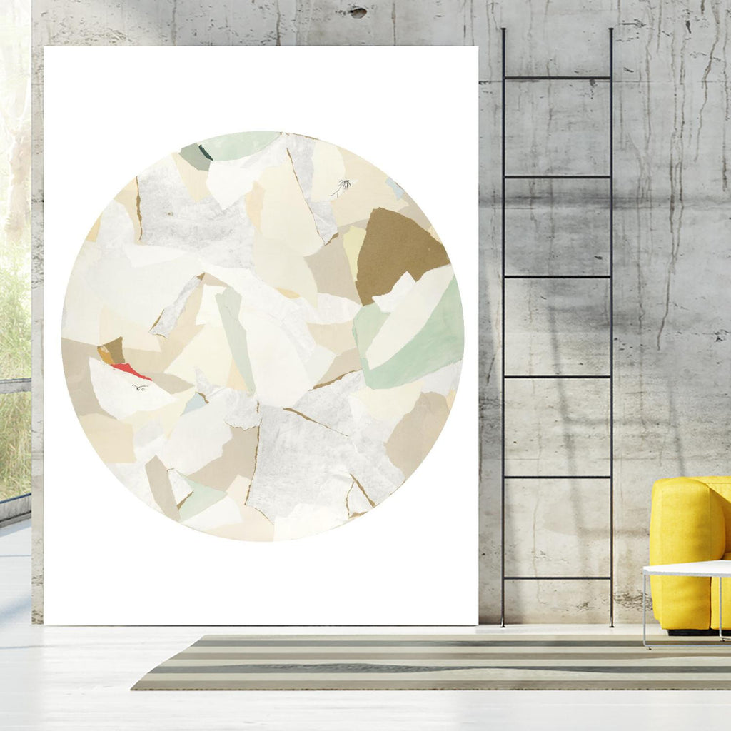 Radial Bliss 2 par KG Studio sur GIANT ART - cercle abstrait beige