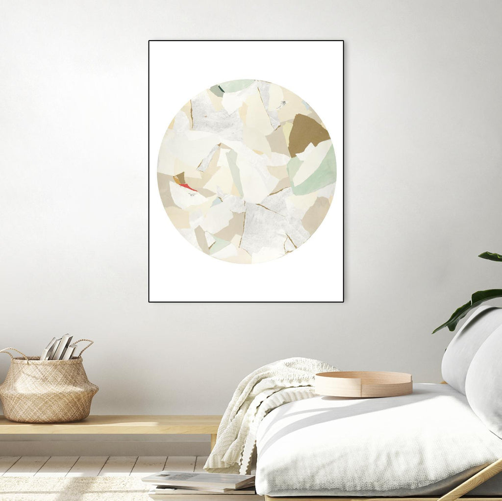 Radial Bliss 2 by KG Studio on GIANT ART - beige abstracts circle