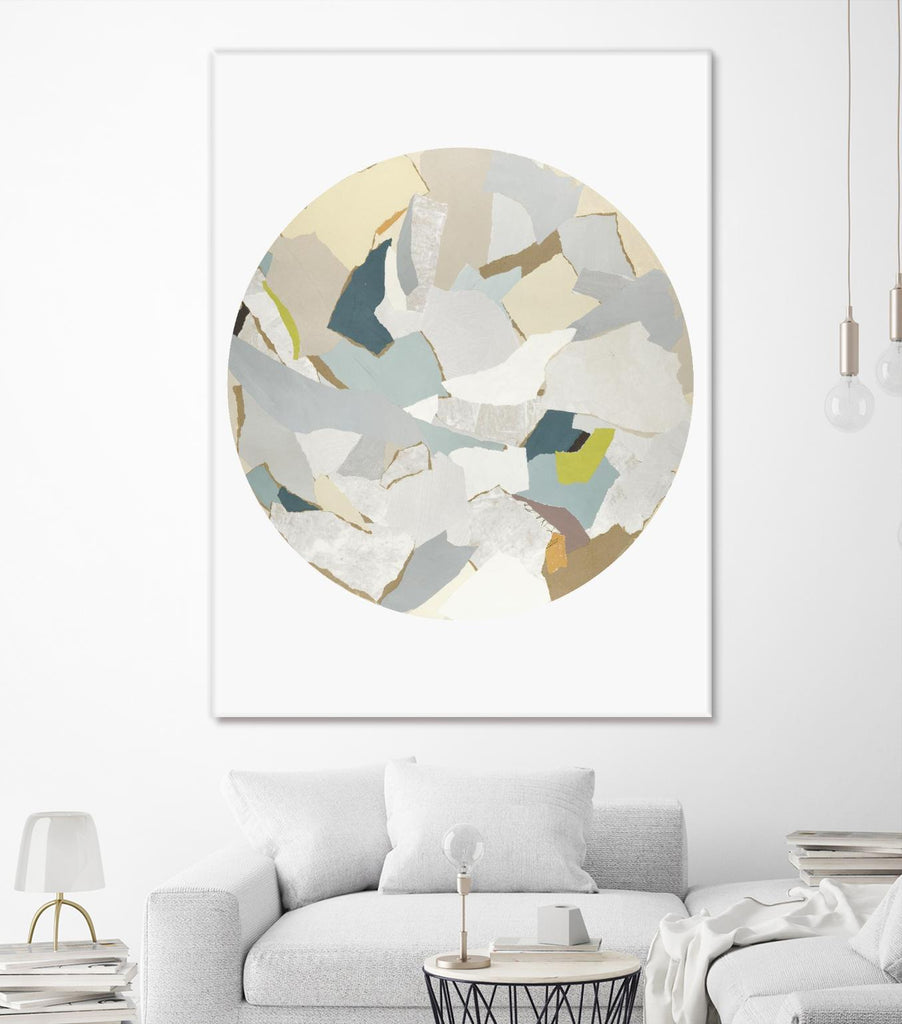 Radial Bliss 4 par KG Studio sur GIANT ART - cercle abstrait beige