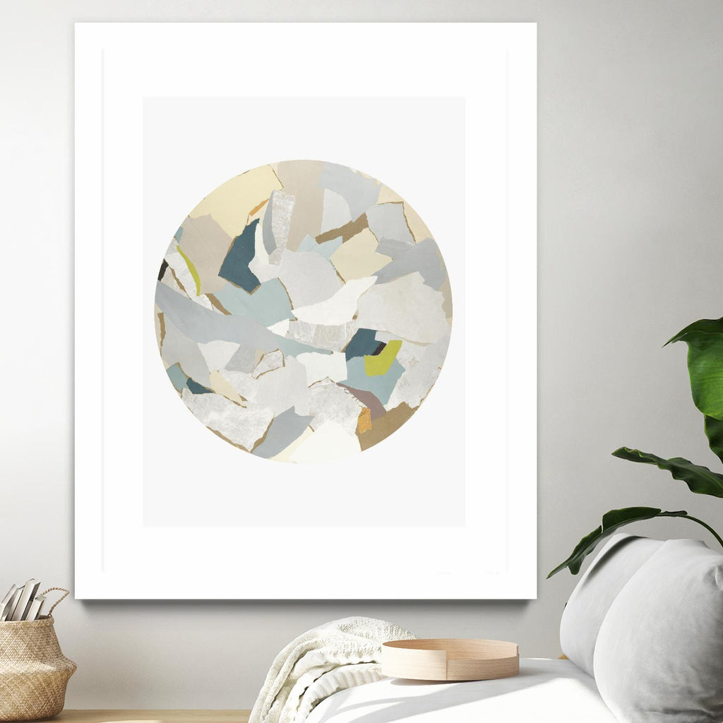 Radial Bliss 4 by KG Studio on GIANT ART - beige abstracts circle