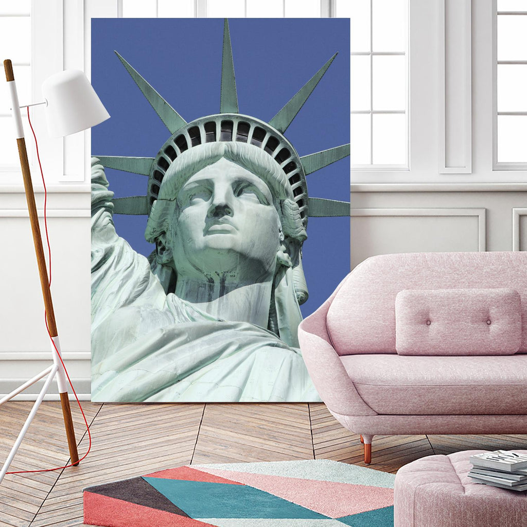 Statue of Liberty 3 de Lillis Werder sur GIANT ART - art photo bleu