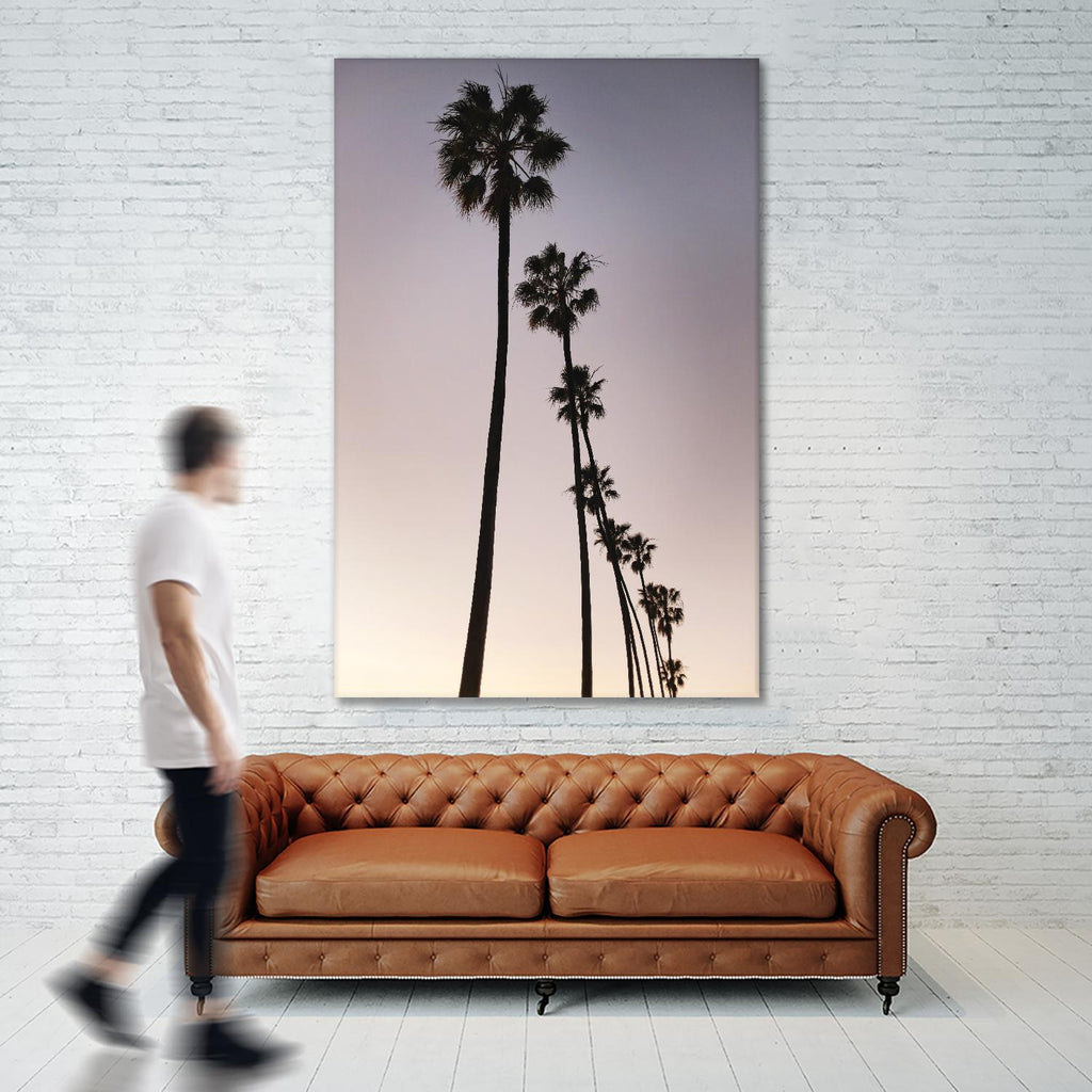 Silhouettes de palmiers par Lillis Werder sur GIANT ART - violet tropical