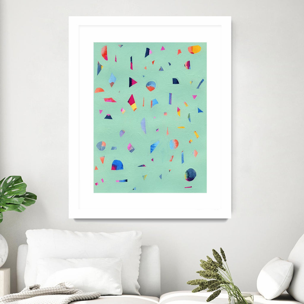 Confetti 1 by Erin Lin on GIANT ART - blue abstract