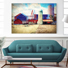 Farmland A by THE Studio on GIANT ART - red landscape