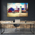 Farmland A by THE Studio on GIANT ART - red landscape